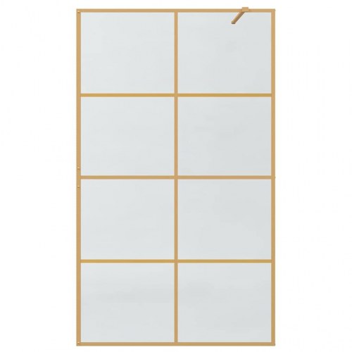 Walk-in brusevæg i guld 115 x 195 cm