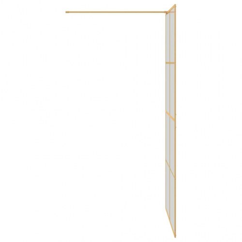 Walk-in brusevæg - guld, 100 x 195 cm