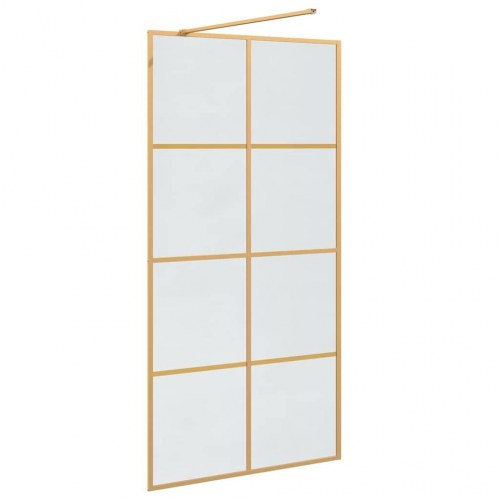 Walk-in brusevæg - guld, 100 x 195 cm
