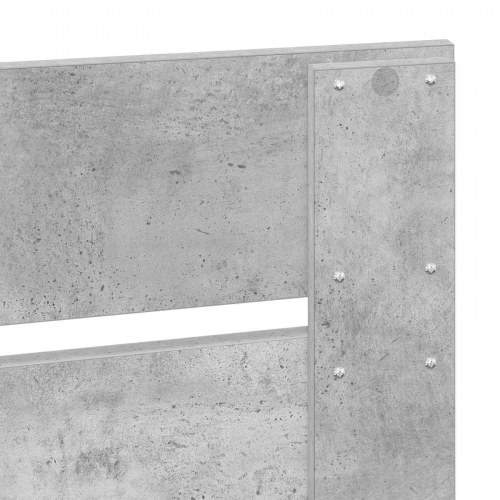 Sengestel med hovedgærde - beton grå 100 x 200 cm