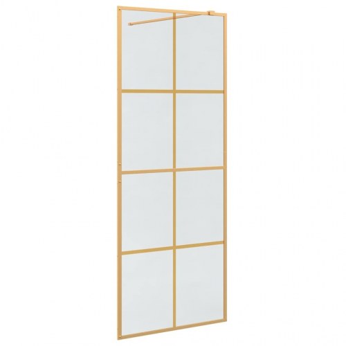 Walk-in brusevæg i guld 80 x 195 cm