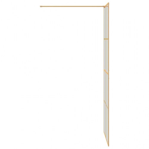 Walk-in brusevæg i guld 80 x 195 cm