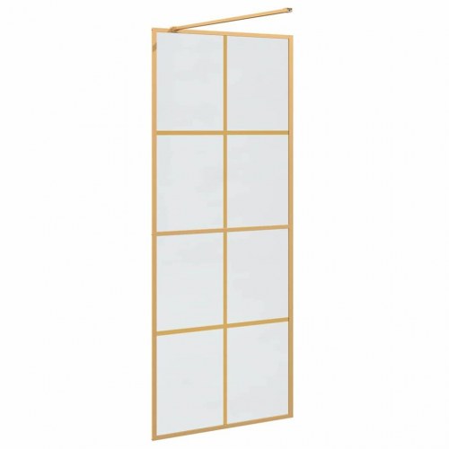 Walk-in brusevæg i guld 80 x 195 cm
