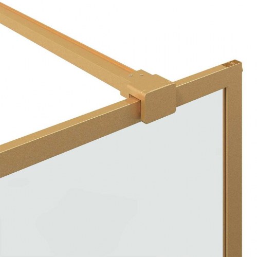 Walk-in brusevæg i guld 80 x 195 cm