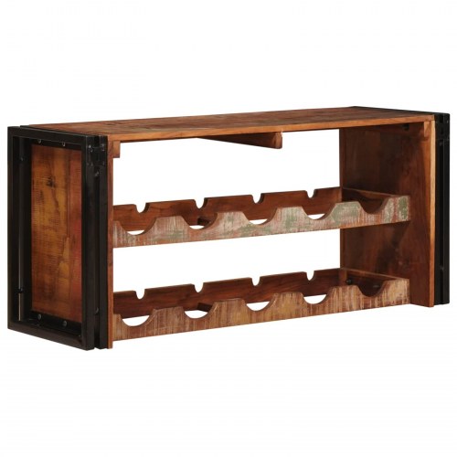 Vinfad Brun 100 x 45 x 33 cm Solid genvundet træ