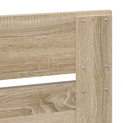 Sengestel med hovedgærde Sonoma eg 150 x 200 cm Massiv fyrretræ