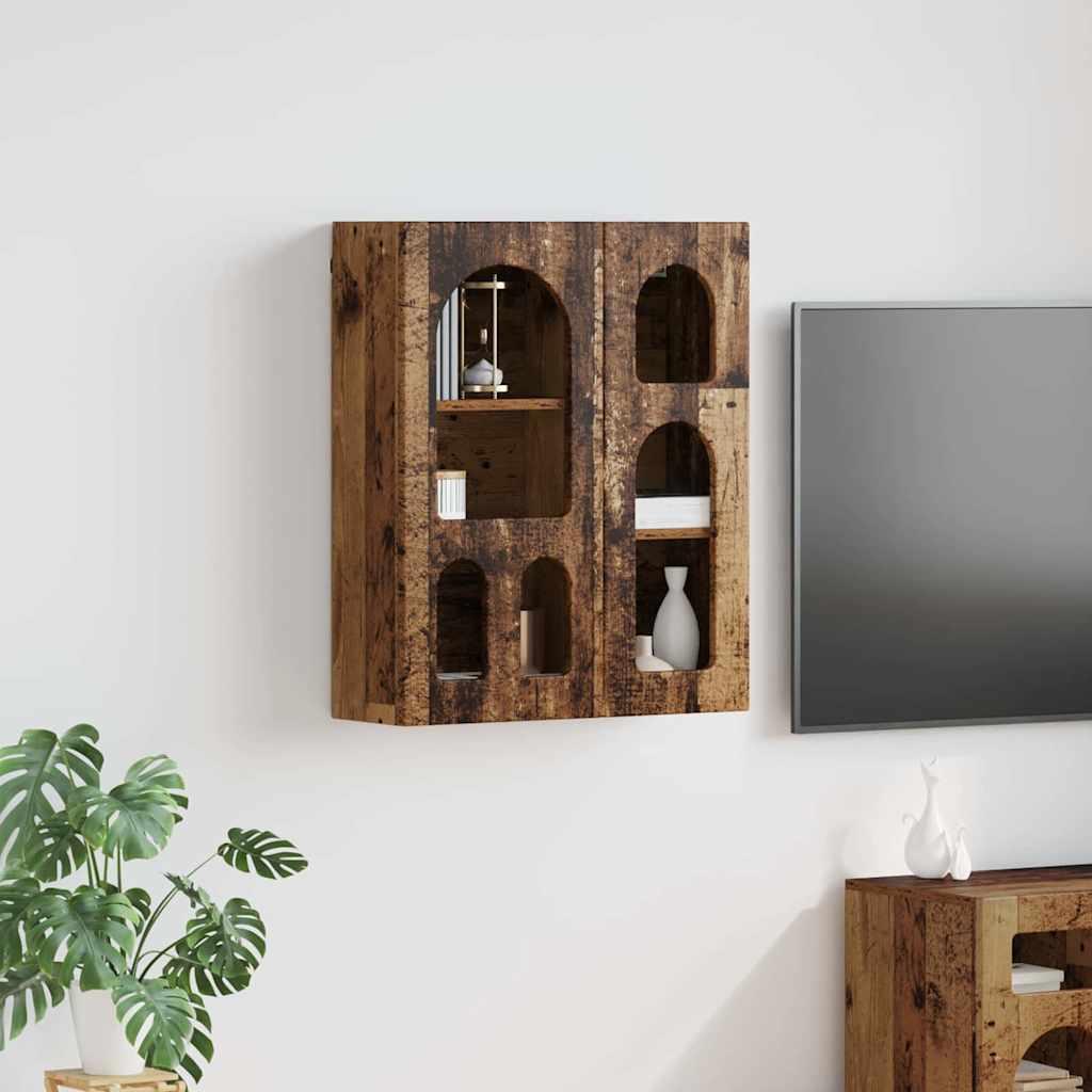 Hængeskab Gammelt træ 59 x 20 x 71.5 cm Konstrueret træ