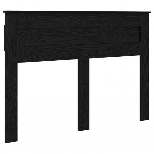 Sengestel med madras Sort 140 x 200 cm Massiv fyrretræ