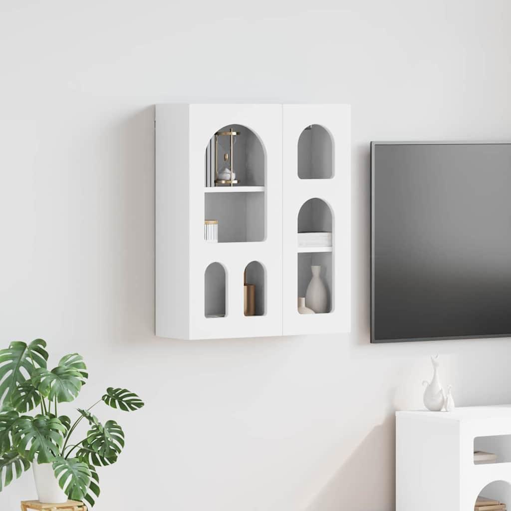 Hængeskab med hylde Hvid 59 x 20 x 71.5 cm Konstrueret træ