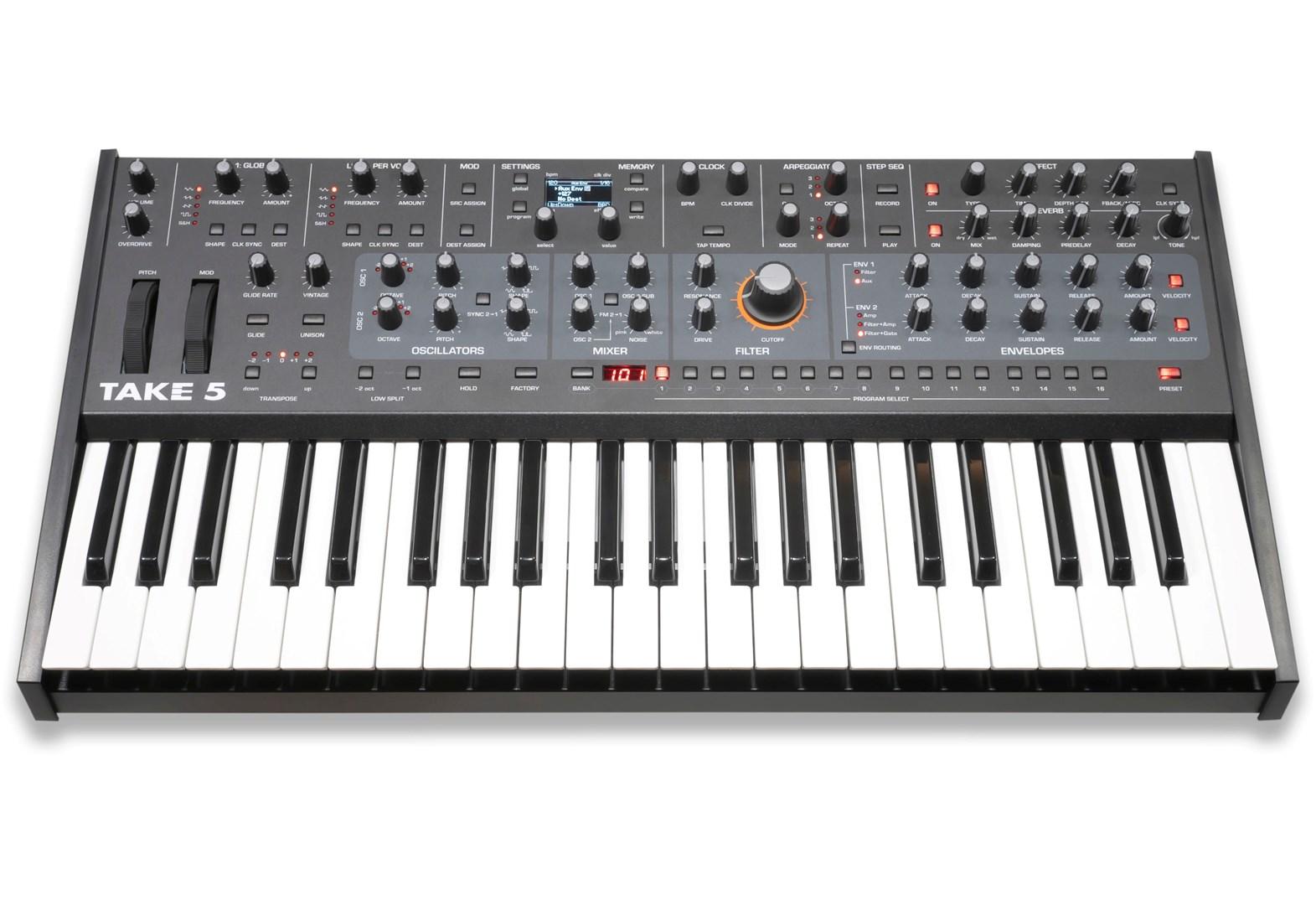 Synthesizer – Sequential Take 5 polyfon analog (grafit/grå)