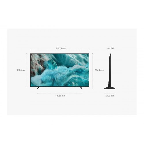 75" 4K QLED TV – Samsung QE75Q7FAAU (sort)
