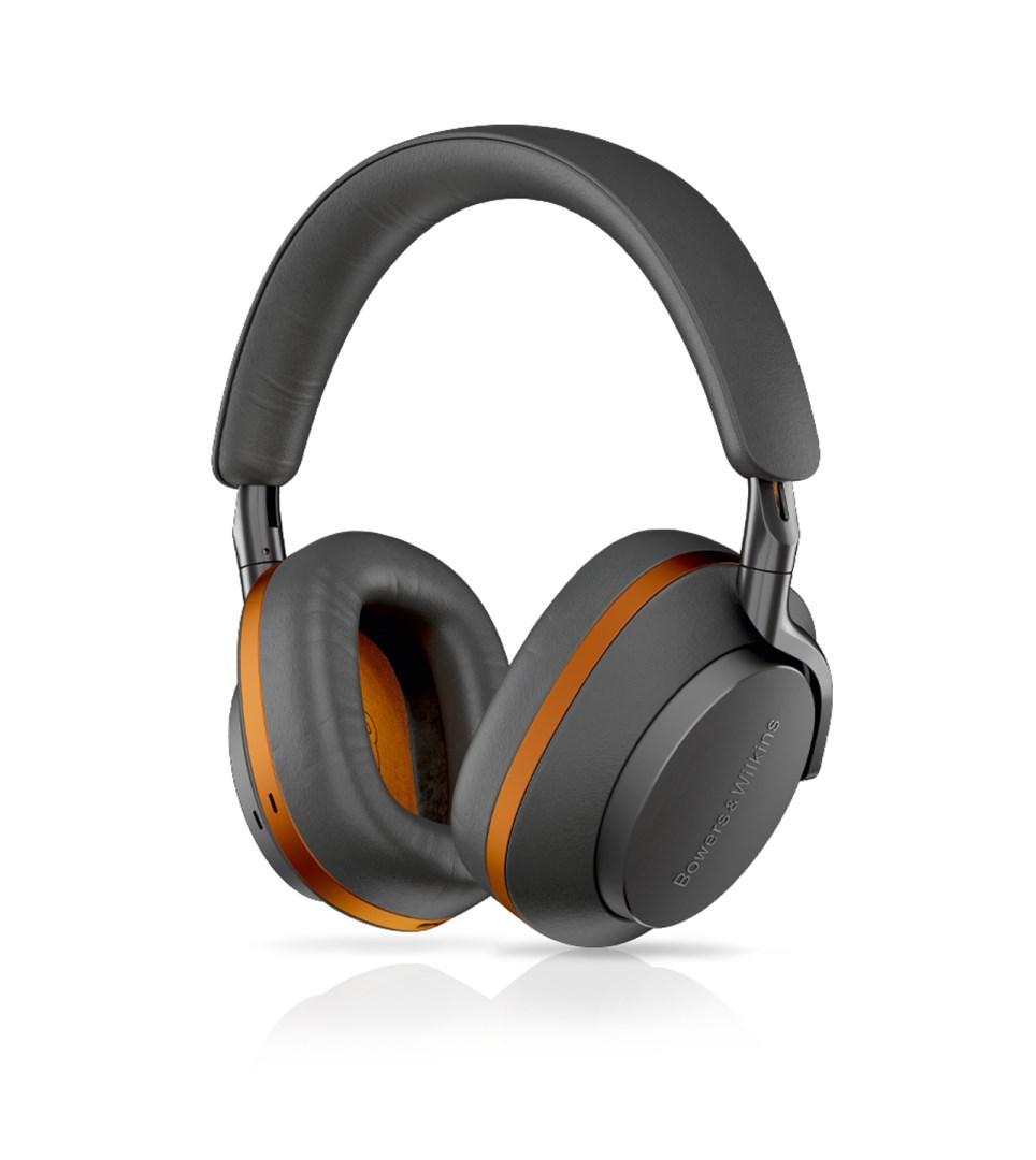 Trådløse høretelefoner Bowers & Wilkins Px8 McLaren Edition – grå/orange