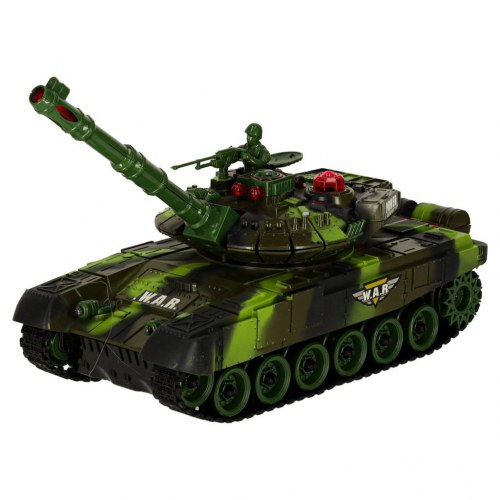 Fjernstyret kampvogn 2,4 GHz - War Tank 9993, skovcamouflage