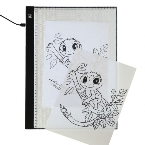 Lysbord A3 – LED oplyst tegne- og lysplade med USB