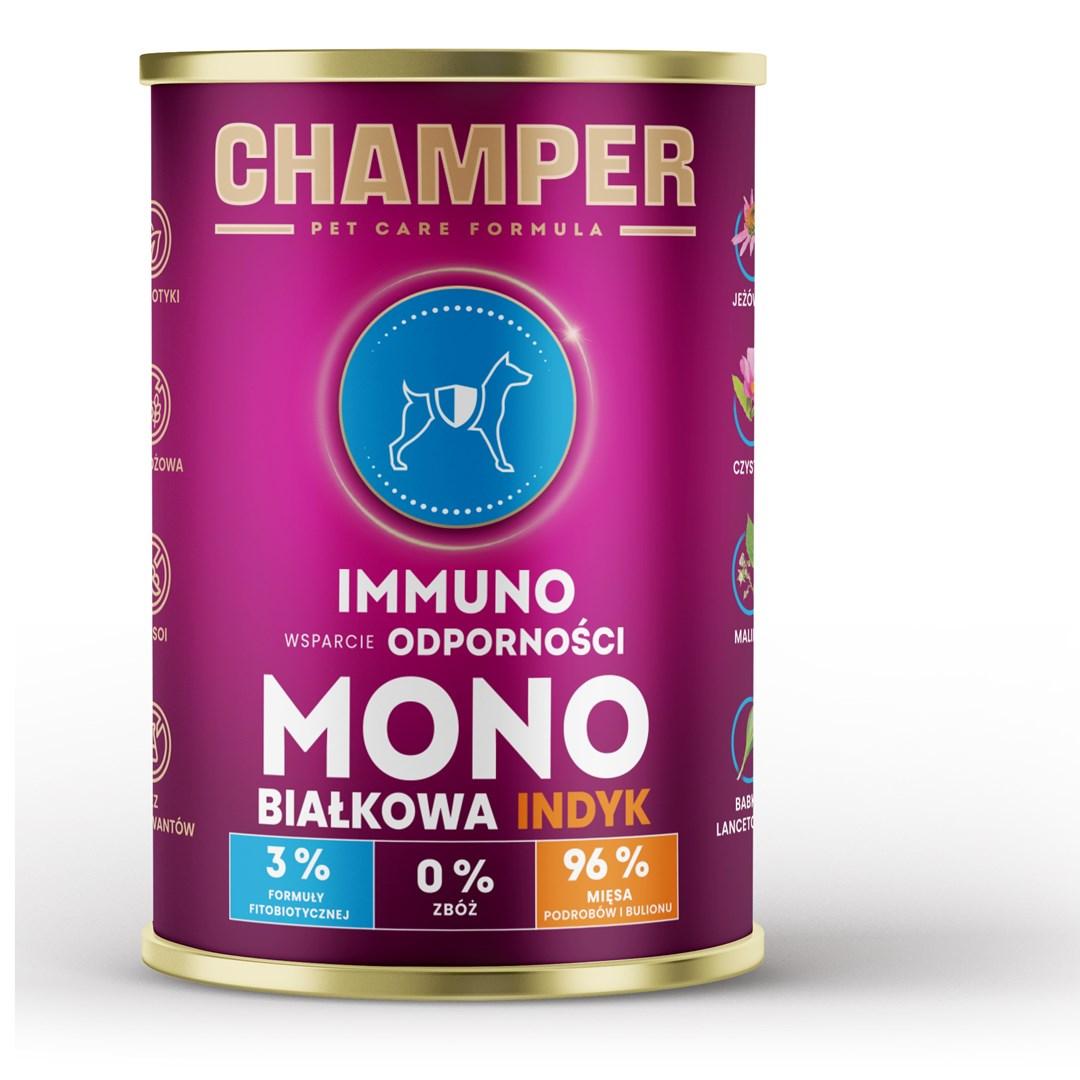 Hundefoder vådfoder CHAMPER Immuno Kalkun 400 g
