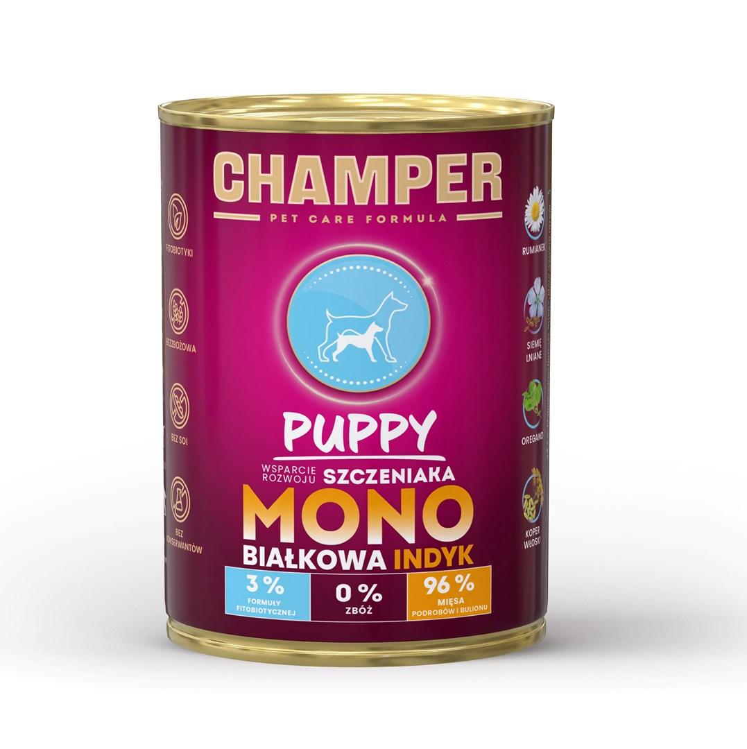 Hundefoder vådfoder CHAMPER Puppy Kalkun 400 g
