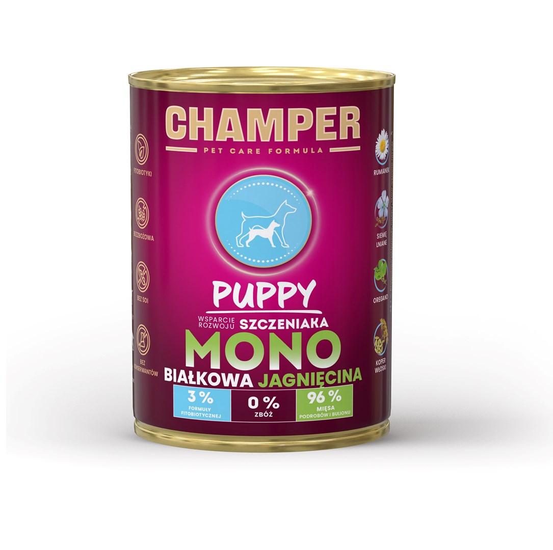Vådfoder til hund – CHAMPER Puppy Lam 400 g