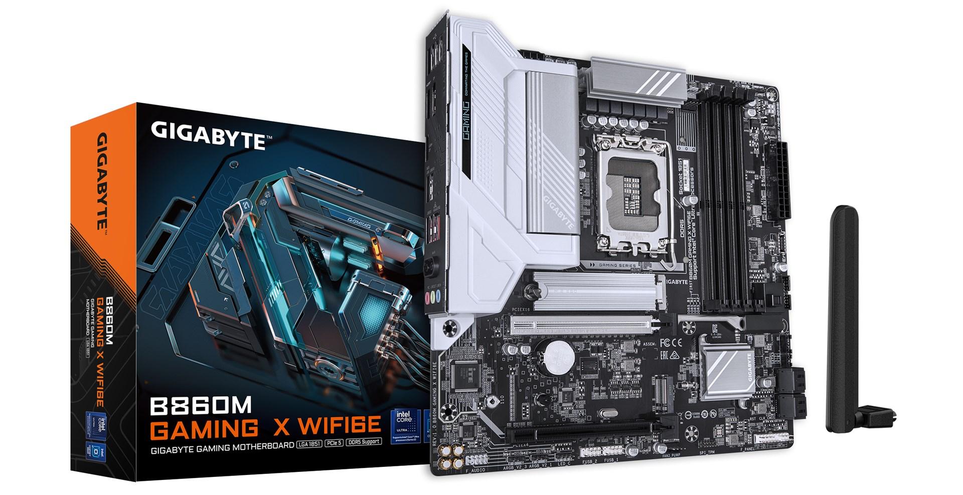 Bundkort Gigabyte B860M Gaming X WiFi 6E – LGA 1851, DDR5, PCIe 5.0, USB4