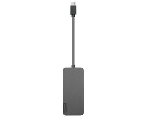 USB-C hub – Lenovo 4x USB-A, USB 3.2 Gen 2, sort billede
