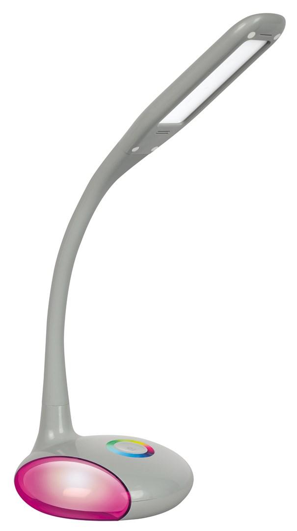 LED bordlampe Activejet Venus, grå, RGB fod