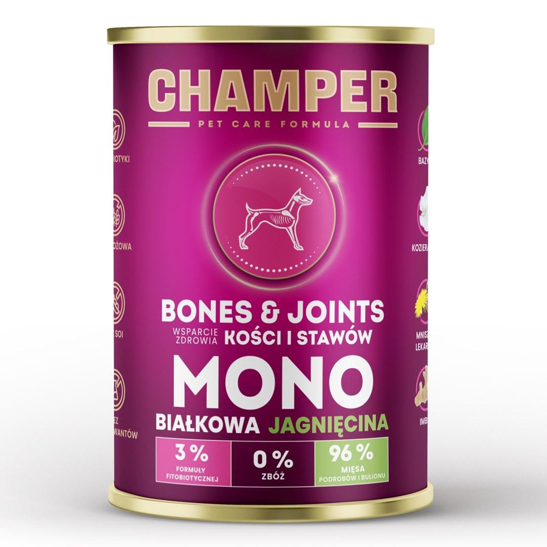 Hundefoder vådfoder CHAMPER Bones & Joints lam 400 g