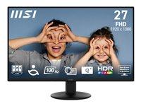 Skærm MSI Pro MP272L 27" FHD IPS 100 Hz med HDMI/DisplayPort billede