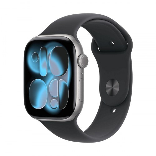 Apple Watch Series 11 42 mm GPS + Cellular - Grå med sort rem