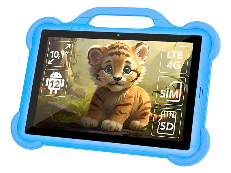 Tablet til børn 10,1" BLOW KidsTAB10 4G, 4/64 GB, blå med etui