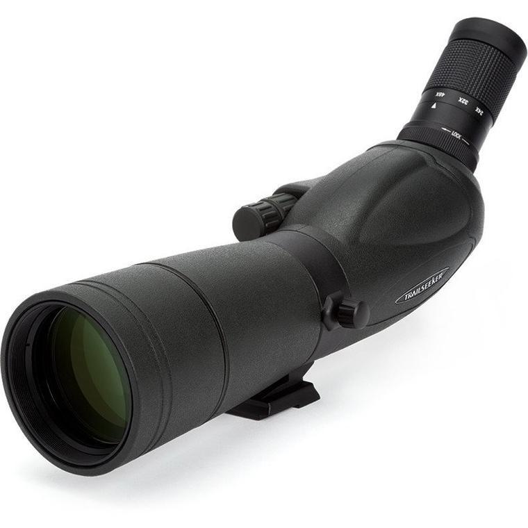 Kikkertspotting scope Celestron TrailSeeker 65 - 45° vinklet, 16-48x, sort