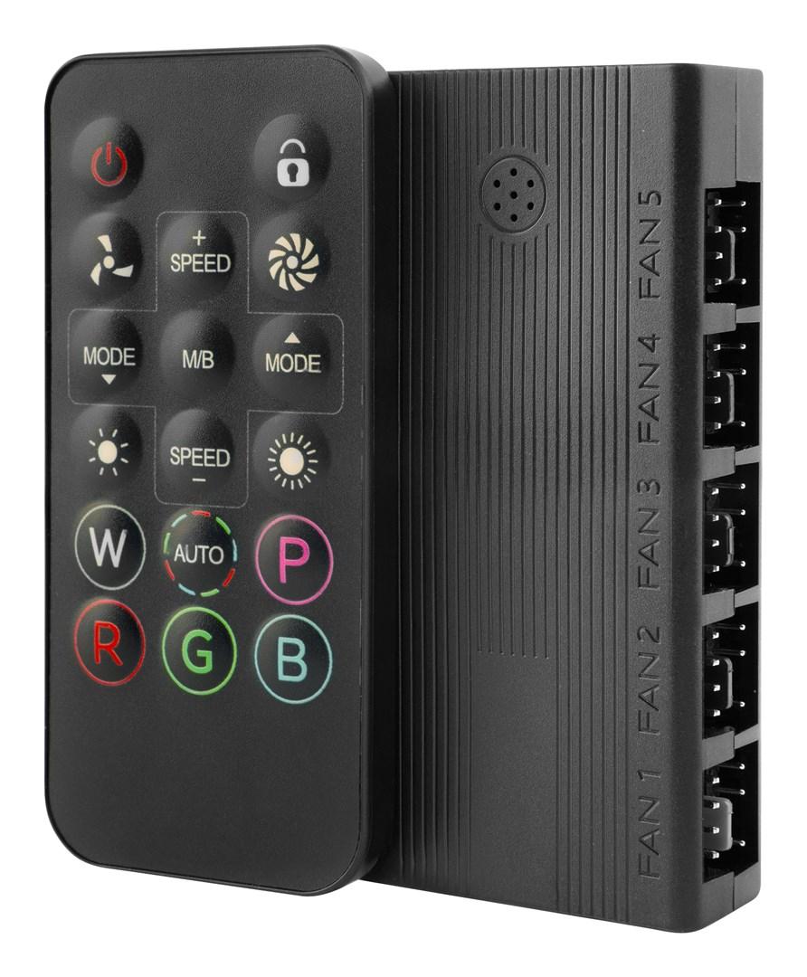 ARGB controller til pc-køling - TACENS Mars Gaming MFHUB, 10 porte, PWM billede
