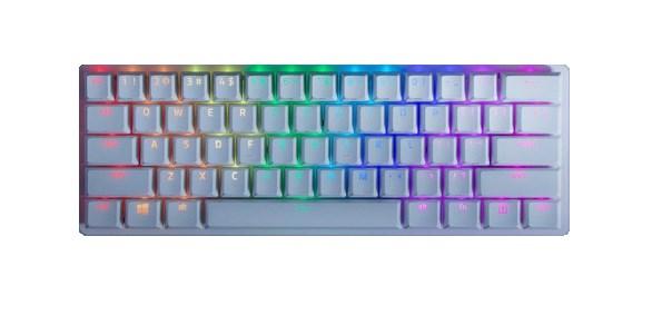 Gaming tastatur Razer Huntsman Mini - USB, QWERTY US International, hvid billede