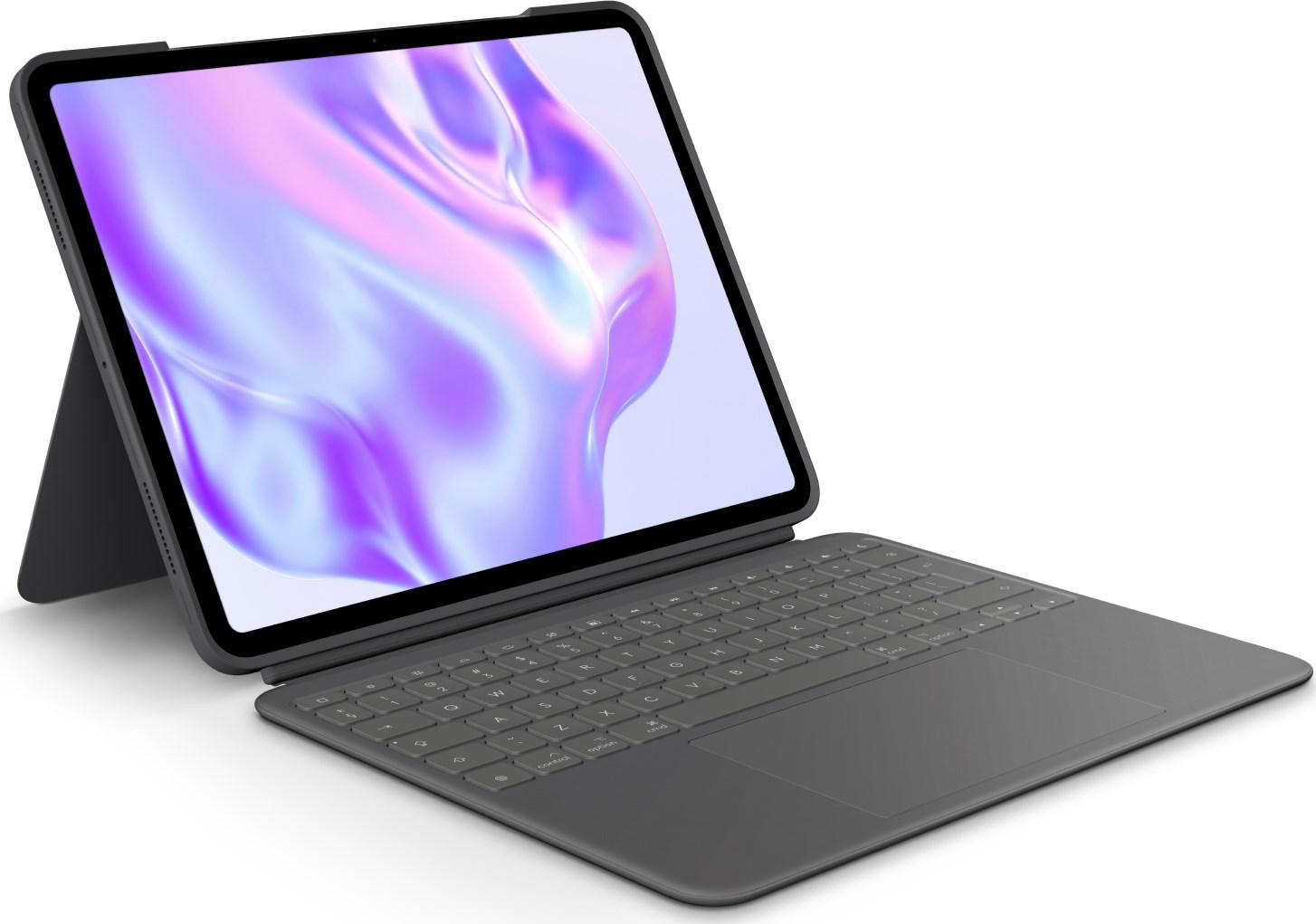 iPad tastaturcover Logitech Combo Touch QWERTY US International – Smart Connector, grafit billede