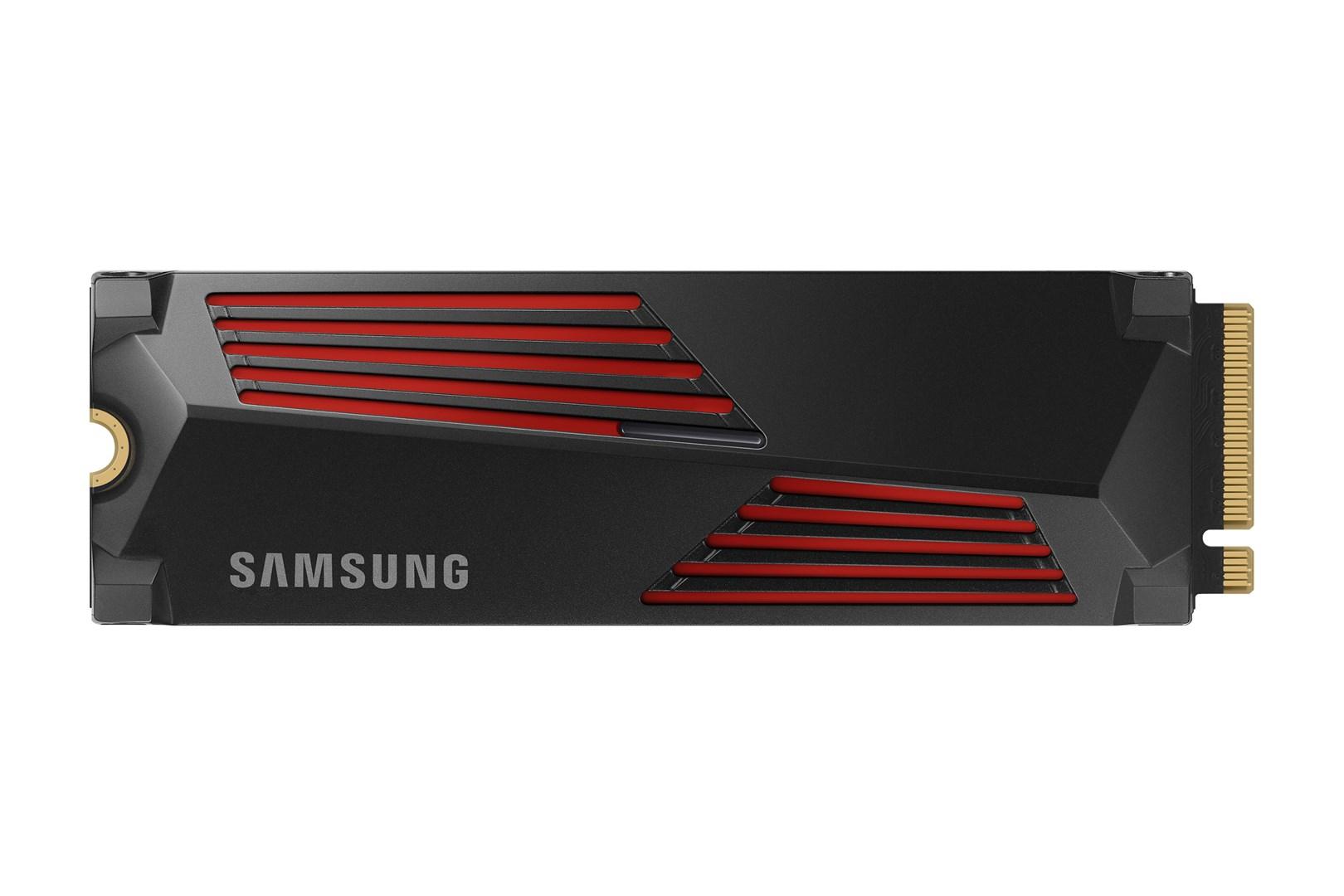 SSD NVMe Samsung 990 Pro 4 TB M.2 PCIe 4.0 med køleplade billede