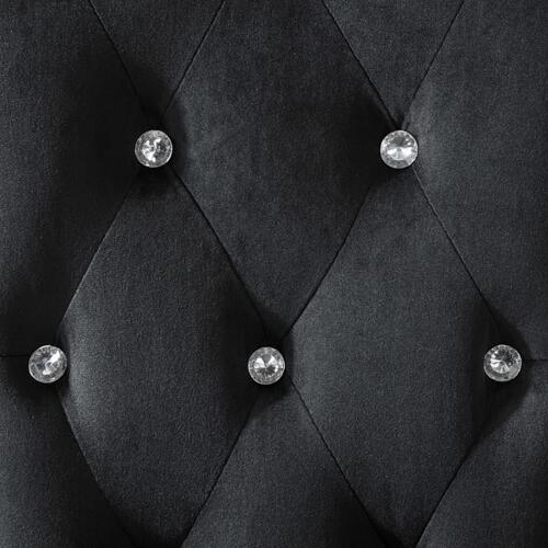 Spisebordsstole 6 stk. velour sort
