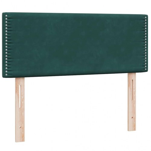 Kontinentalseng 120x220 cm fløjl mørkegrøn