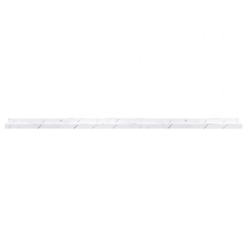 Væghylder 4-pak - hvid marmorlook 115 × 9 × 3 cm i konstrueret træ