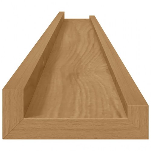 Væghylder 4 stk - brun 100 × 9 × 3 cm i konstrueret træ