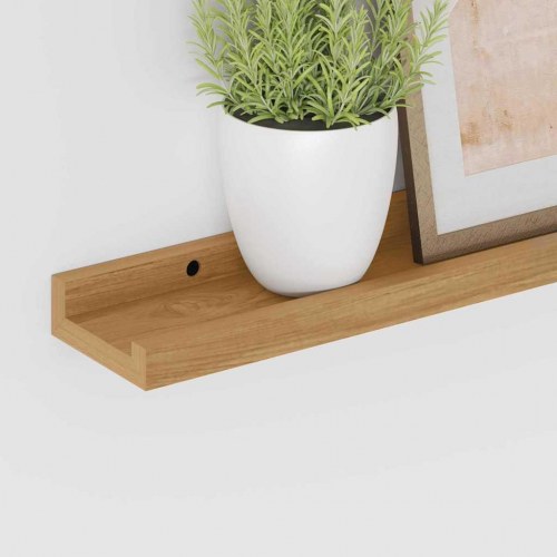 Væghylde vægmonteret 4 stk. brun 40 x 9 x 3 cm i konstrueret træ