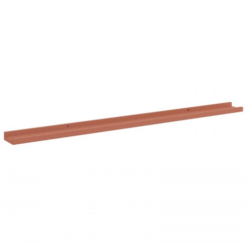 Væghylder 4 stk - rød, 115 × 9 × 3 cm, konstrueret træ