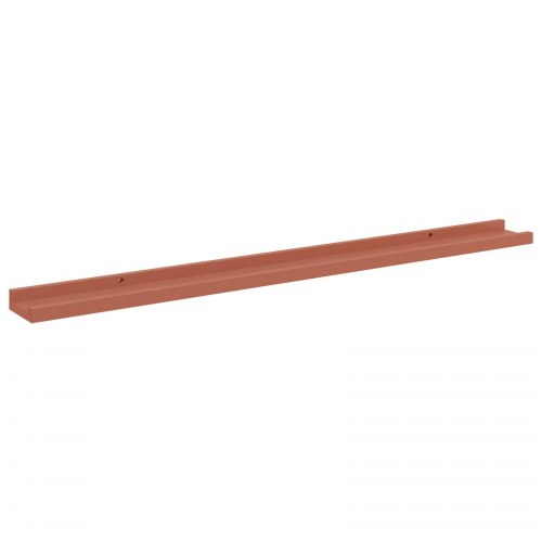Væghylder 4 stk - rød 100 × 9 × 3 cm i konstrueret træ