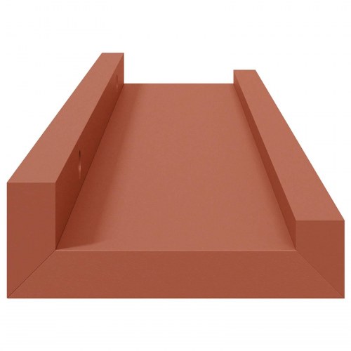 Væghylder 4 stk - rød 40 × 9 × 3 cm i konstrueret træ