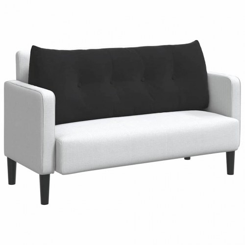 Rygpude Sort 120 x 24 x 50 cm Fløjl