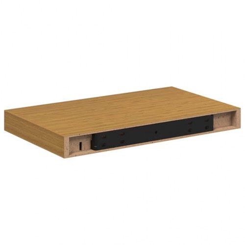 Væghylder 2 stk - beige konstrueret træ, 40 × 23,5 × 4 cm
