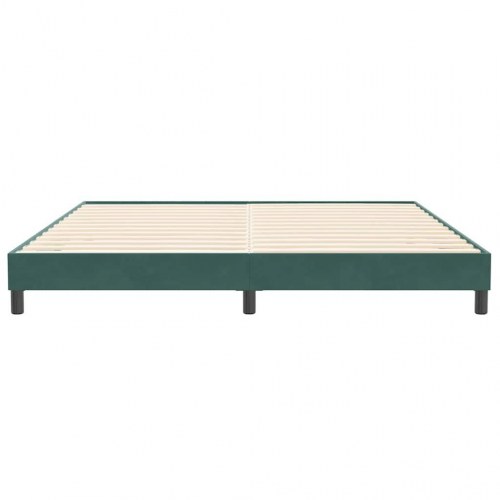 Sengeramme i fløjl - 200×220 cm, mørkegrøn