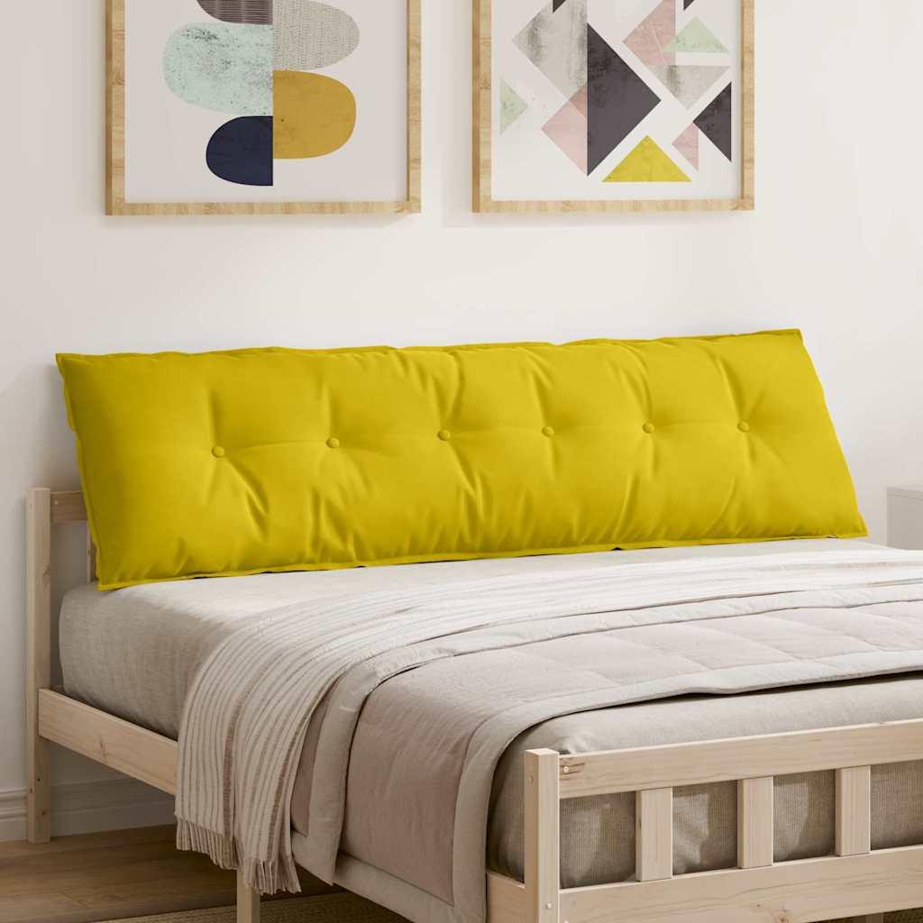 Rygpude Gul 180 x 50 cm Velourstof