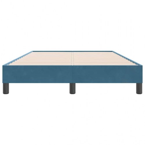 Sengeramme i fløjl - 120 x 220 cm, mørkeblå