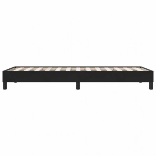 Sengeramme i fløjl - 100 x 220 cm, sort