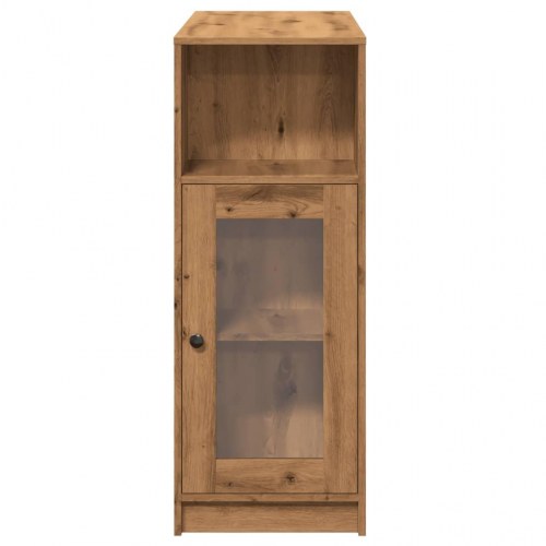 Barbord med opbevaring 101 x 40 x 103,5 cm - egetræslook