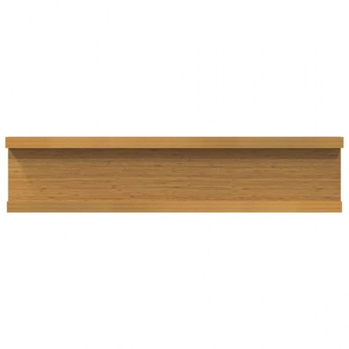 Væghylder 4-pak i beige - 40 × 9 × 3 cm, konstrueret træ