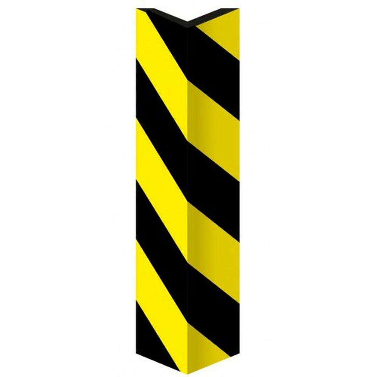 Hjørnebeskytter til garage ATM - gul skum, vægmontering